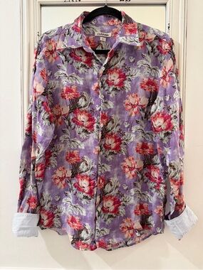 Europann Floral Button-Up